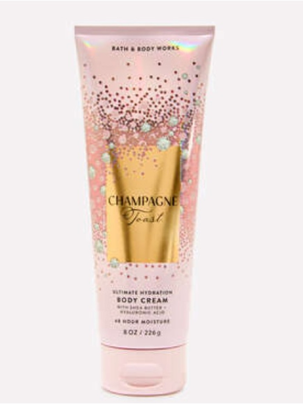 Bath & Body Works Champagne Toast Body Cream - Pink & Gold 8oz full size NEW